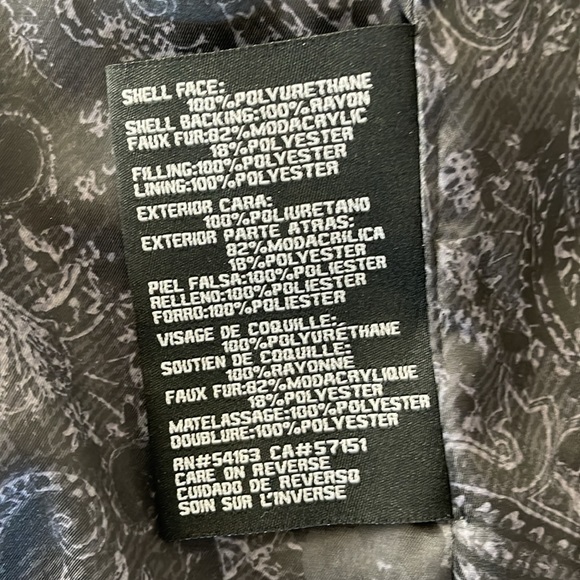 Guess Asymmetrical Moto Style Jacket Sz L - Picture 8 of 10